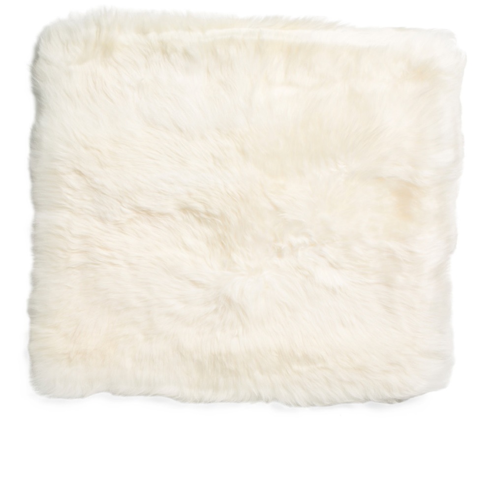 Natures Collection New Zealand Sheepskin Pillow Cover 24”x24” Ivory Set of Two